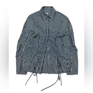 Priscavera striped button down lace up